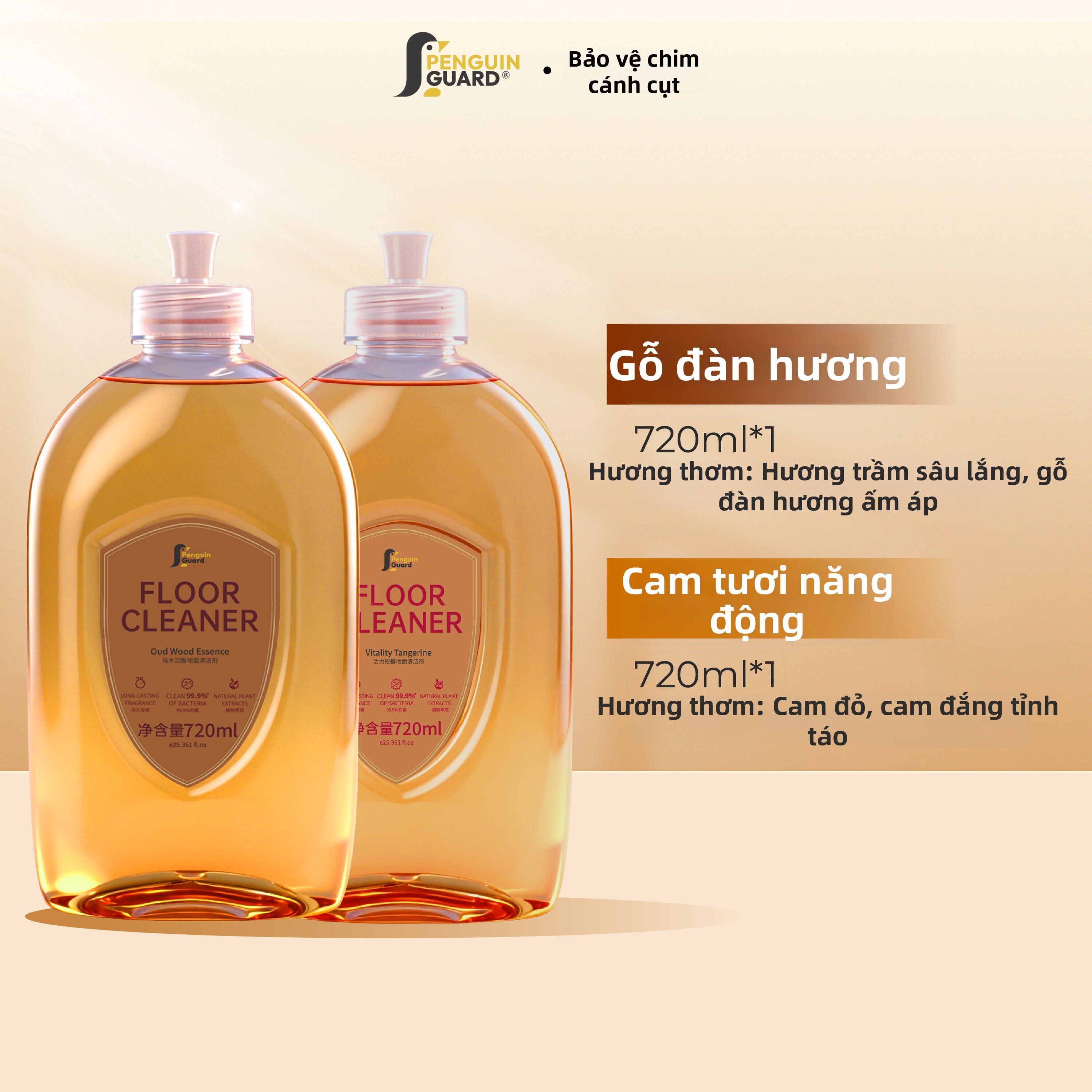 Penguin Guard | Floor Cleaning Liquid for Mopping Durable Shine Fragrance Maintenance Wooden Floors - 4