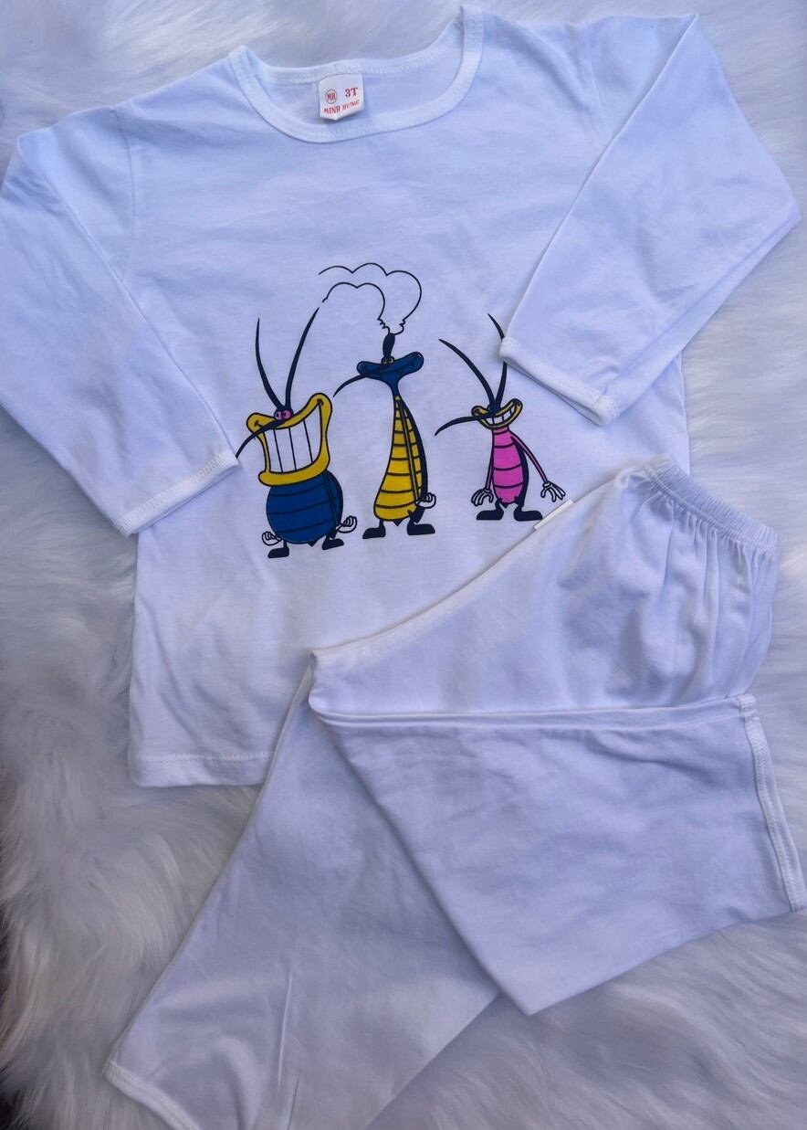 (16-20) Combo 5 bộ thun tay dài 100%cotton