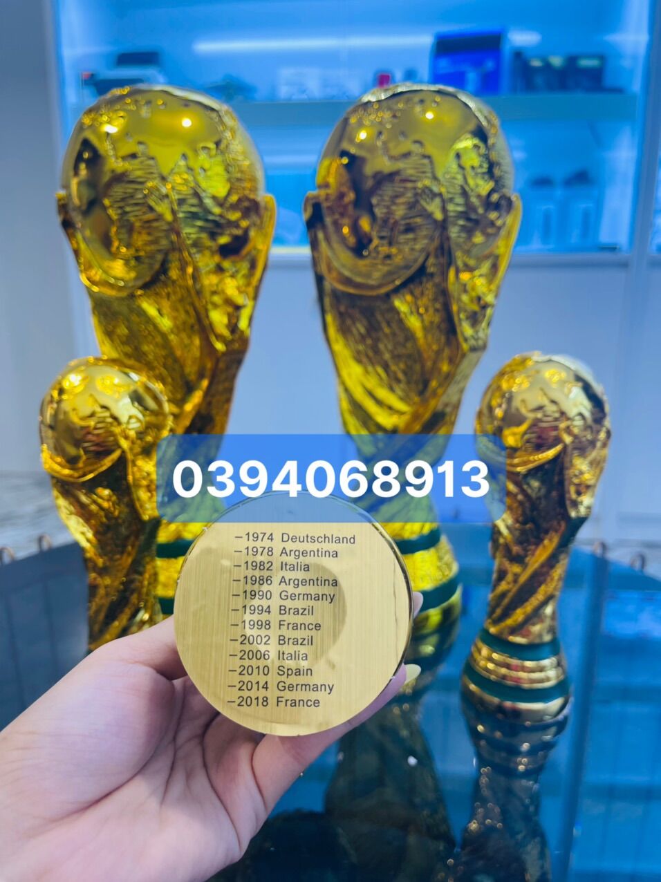Cúp bóng đá thế giới world cup sz 28cm
