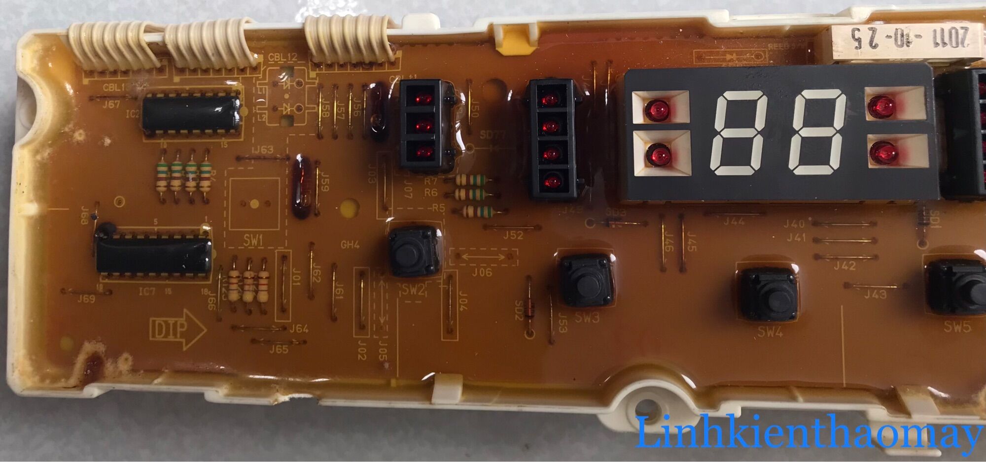 Bo mạch máy giặt LG 7 phím tháo máy