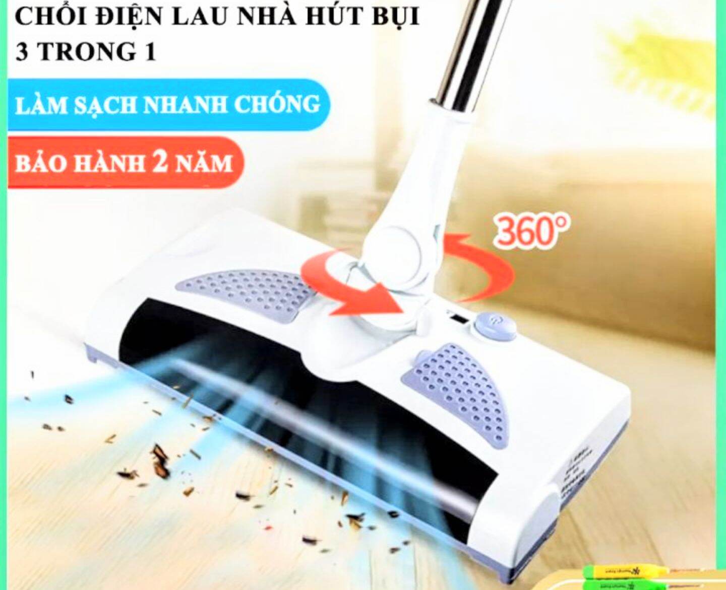 Bộ máy lau nhà hút bụi bằng điện thông minh mẫu mới hàng loại chuẩn giá rẻ