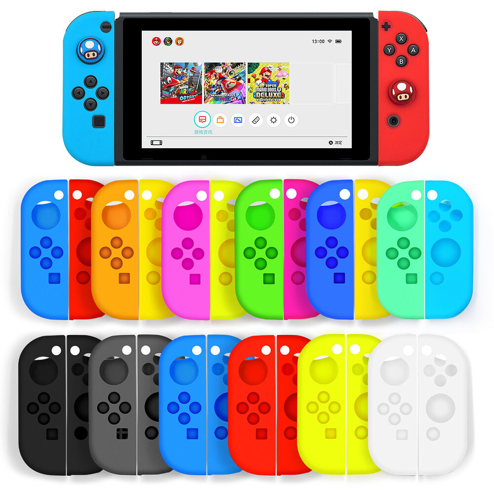 Ốp Lưng Silicon Bộ Cho Nintendo Switch Joycon Tay Cầm Vỏ Thay Thế Nintendo Console Phần Và Phụ Kiện