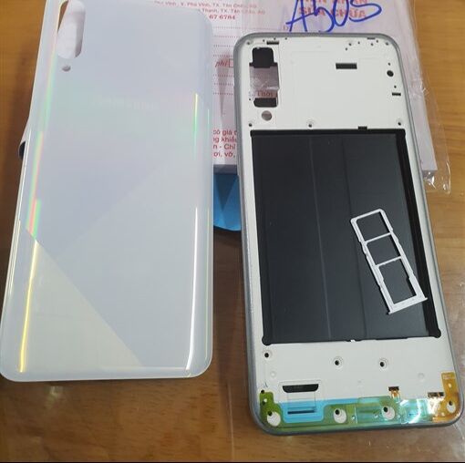 Vỏ samsung a50s có khay sim,nắp lưng samsung a50s