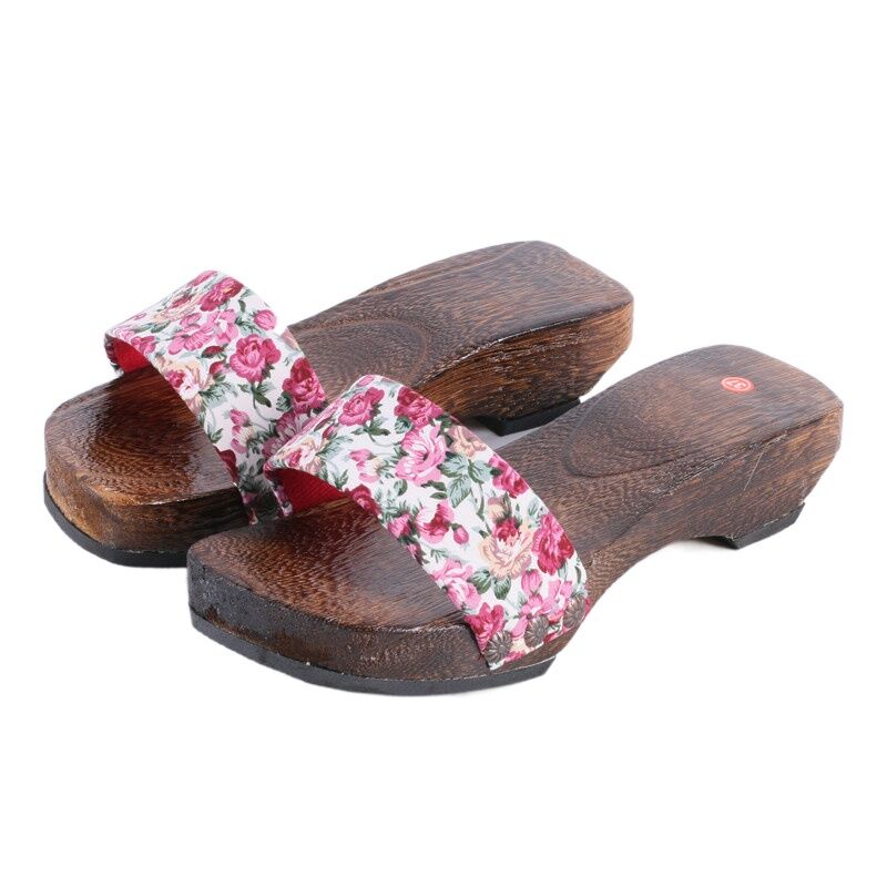 Dép Gỗ Hoa Phong Cách Truyền Thống Dép Đi Trong Nhà Dép Đế Bằng EVA Dép Đế Bằng Đế Bằng Cho Nữ Dép Đế Bằng Mùa Hè