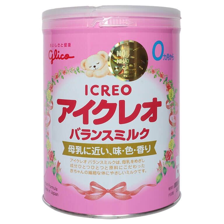 Sữa Glico Icreo số 0 800g nội địa Nhật Bản cho bé từ 0-12m