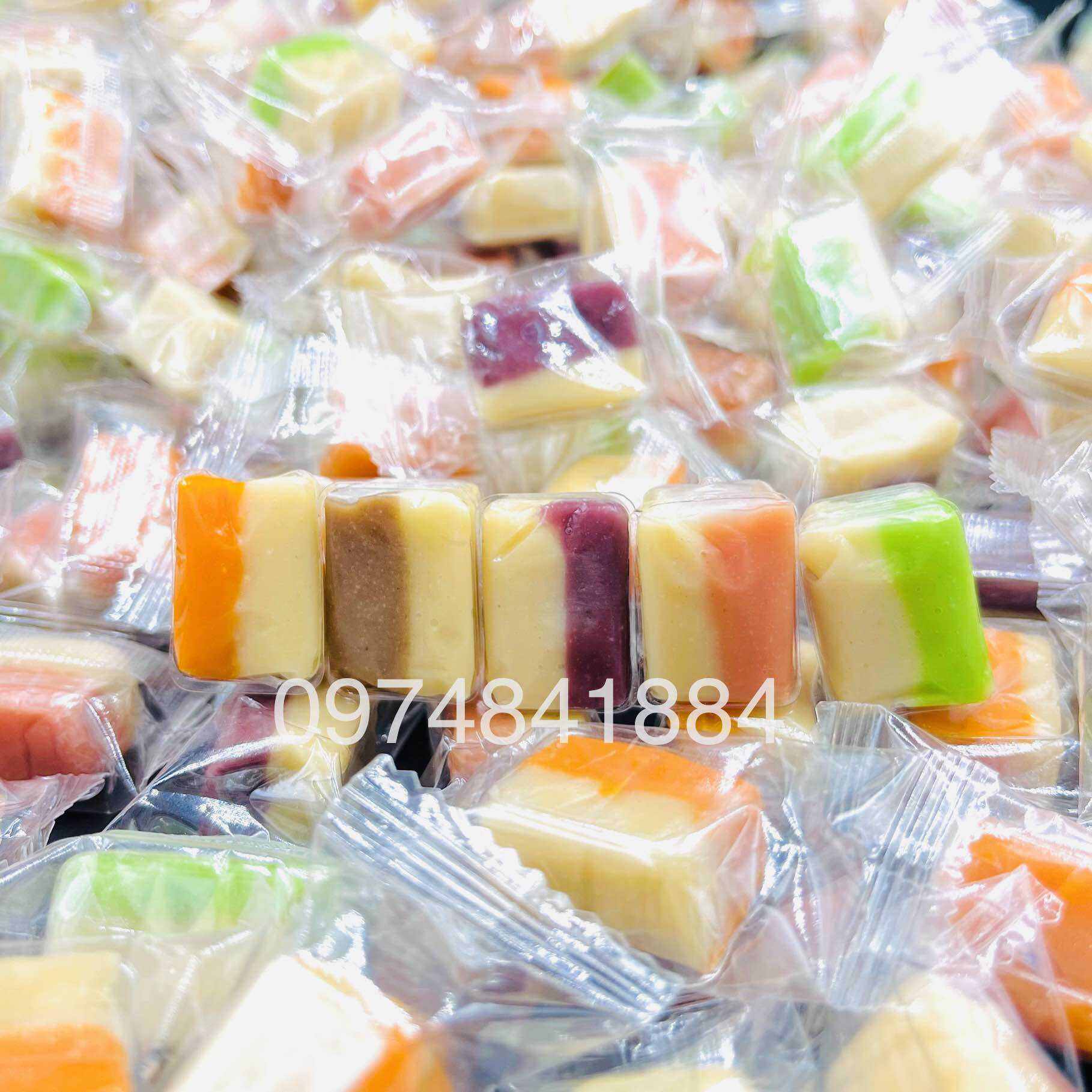 250g Kẹo dừa không đường ngũ vị - kẹo dừa Bến Tre - đặc sản Bến Tre