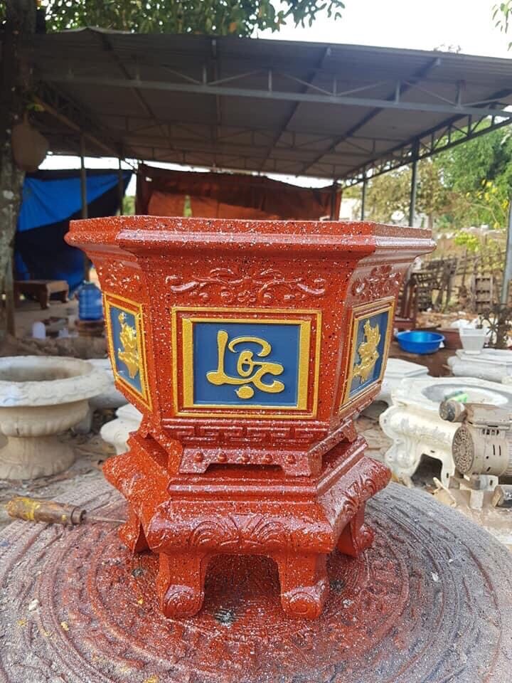 Khuôn Đúc Chậu Lục Giác 38 Cao 28 Và Chân Đôn Kỷ