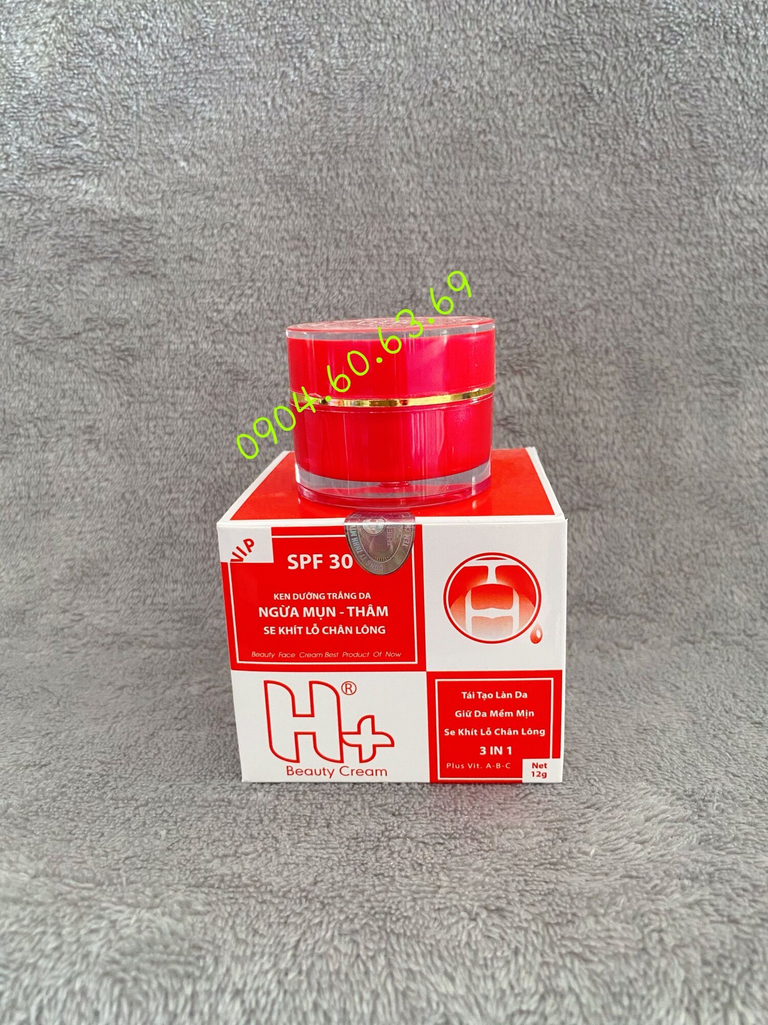 Kem H+ Mụn - Thâm - Se Khít Lỗ Chân Lông 12g
