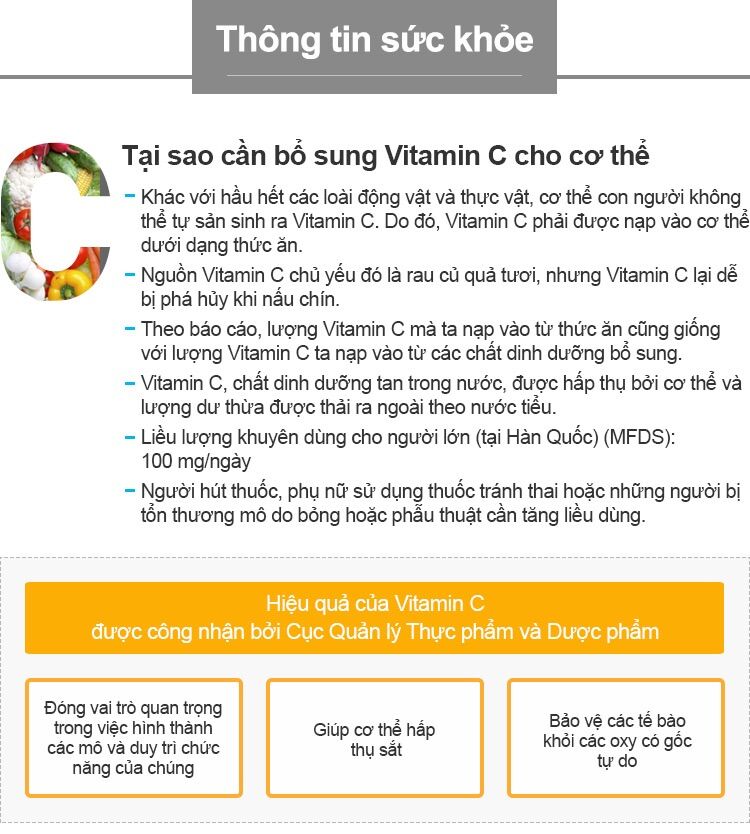 Vitamin C ATOMY HÀN QUỐC 500mg/ 90 gói