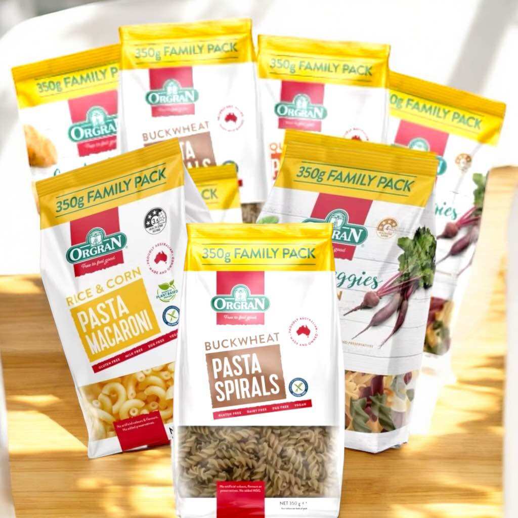 Orgran Gluten-Free Vegan Vegetable Noodles - 350g Pack - Garden Veggies Gluten Free