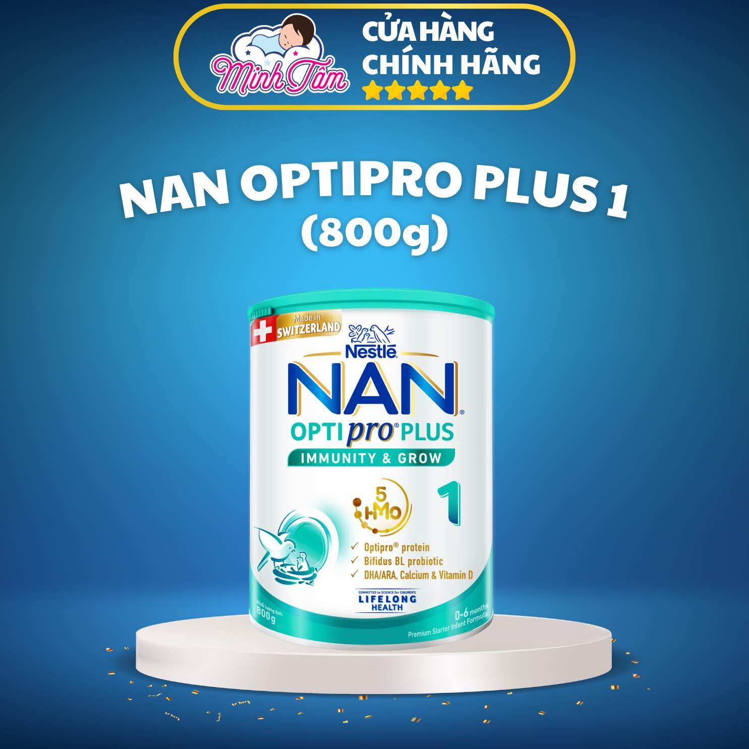 Sữa bột Nestle Nan Optipro Plus số 1