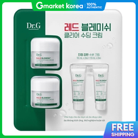 Dr.G | Kem dưỡng làm dịu Red Blemish Clear Soothing Cream 50ml x 2 + 10ml x 2 kem cấp ẩm Hàn Quốc