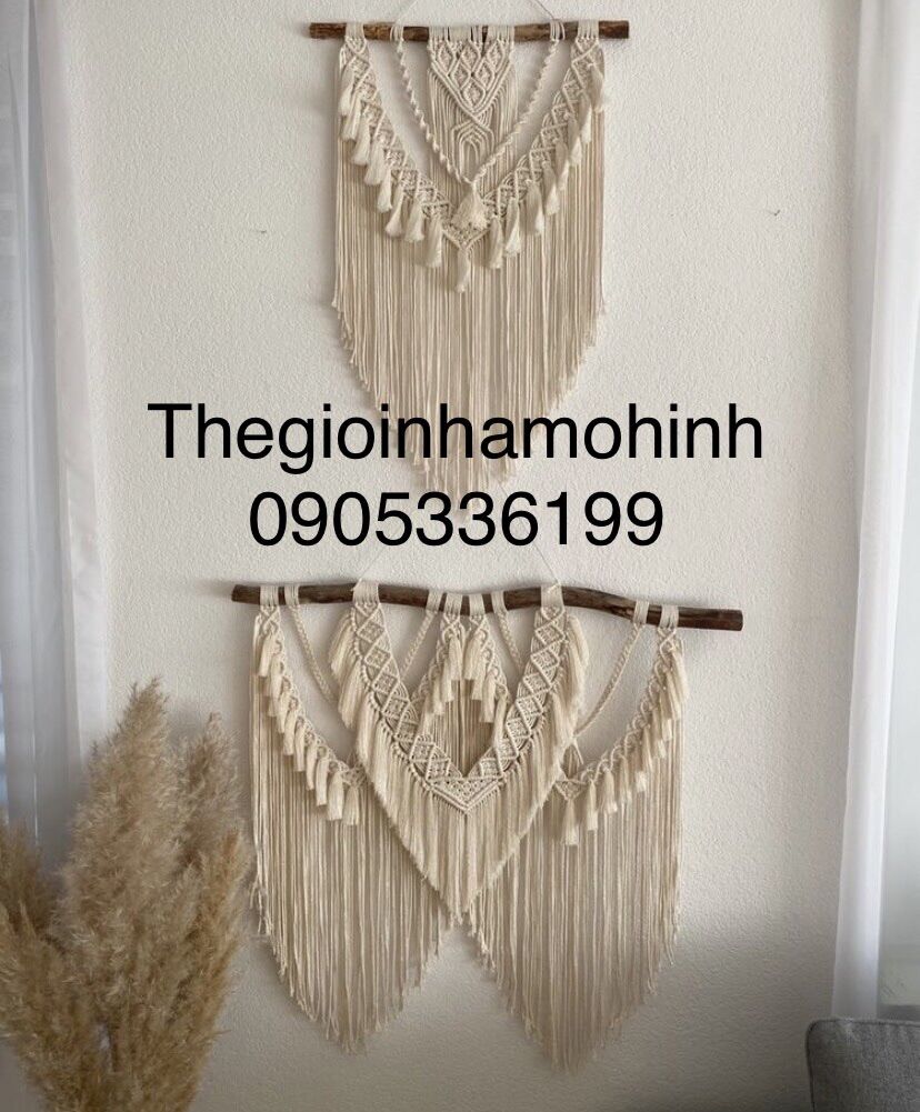 Mành macrame kích thước lớn từ 1m-1,3mét