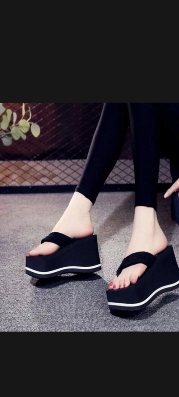 DÉP XUỒNG ĐẾ LƯỢN ĐÍNH HOA 7CM,9CM