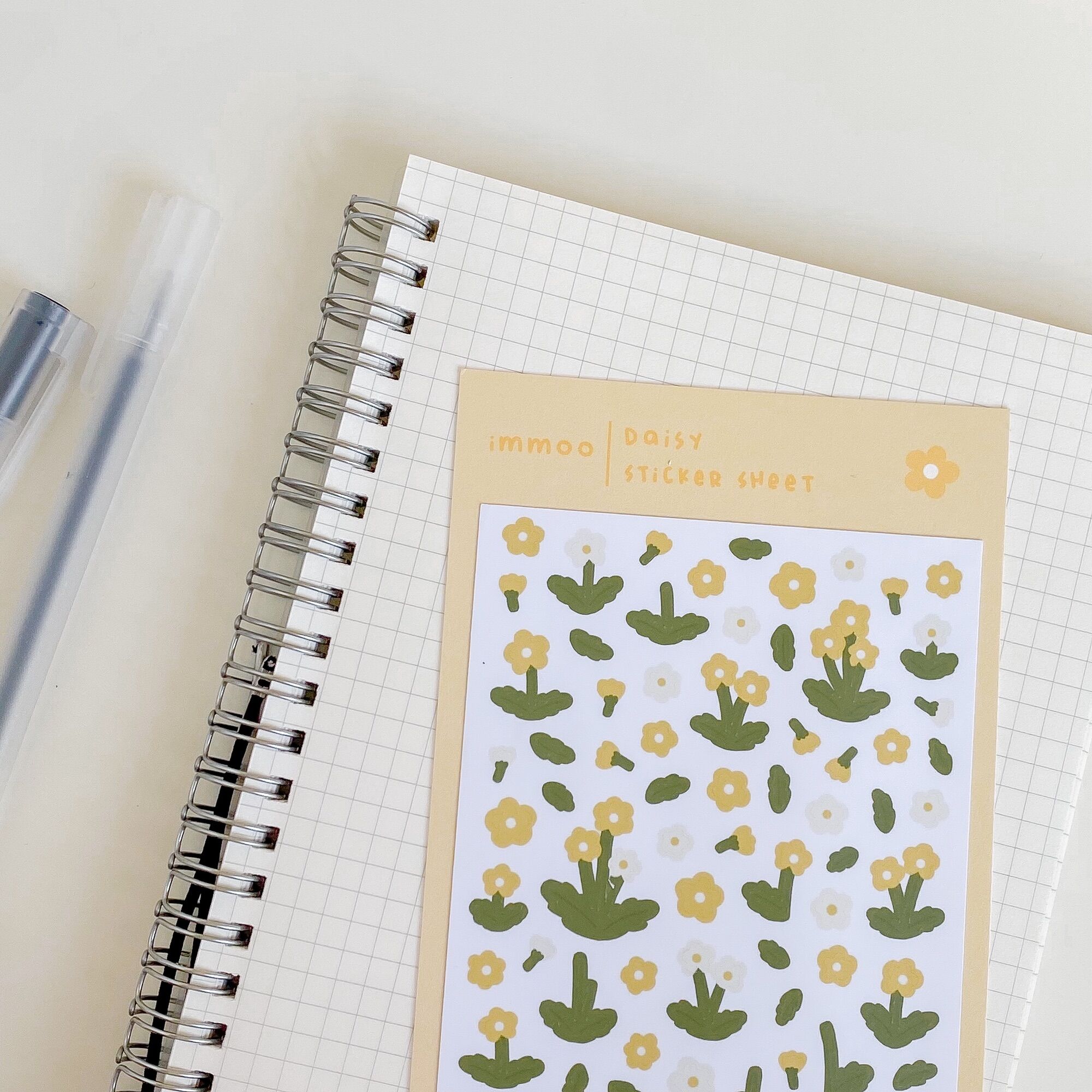 [HCM]Hình dán / Sticker hoa DAISY | immoo |