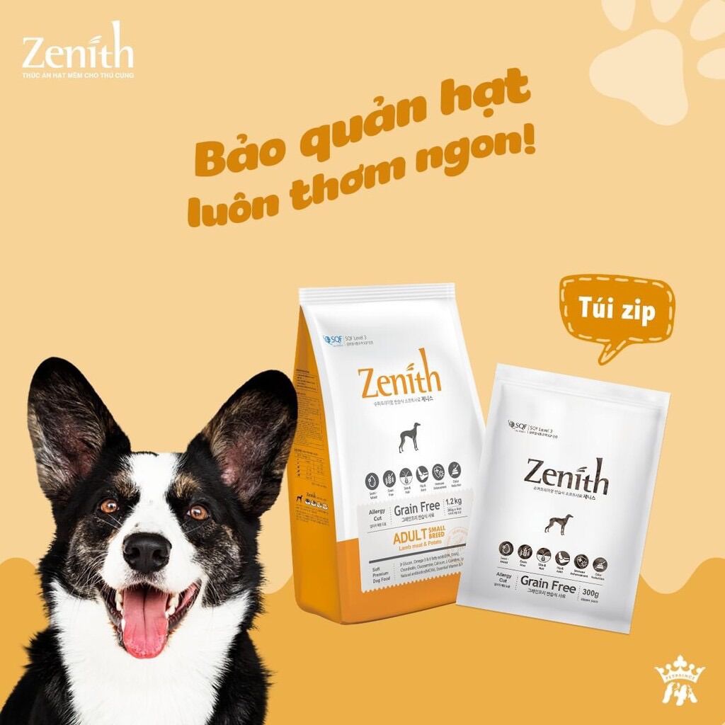 Thức ăn cho chó hạt mềm Zenith túi 1,2 kg