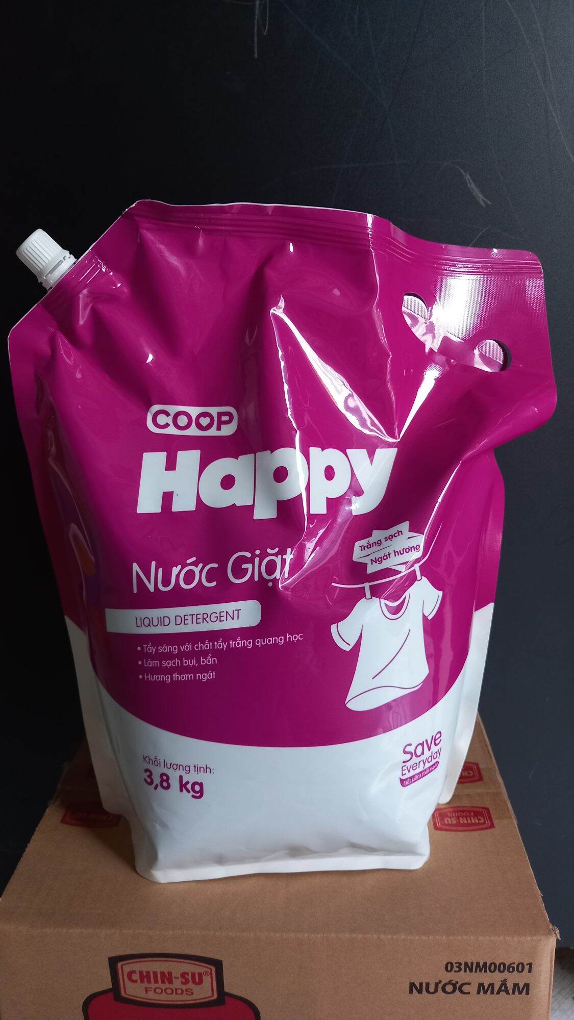 Nước giặt Coop Happy 3,8 kg