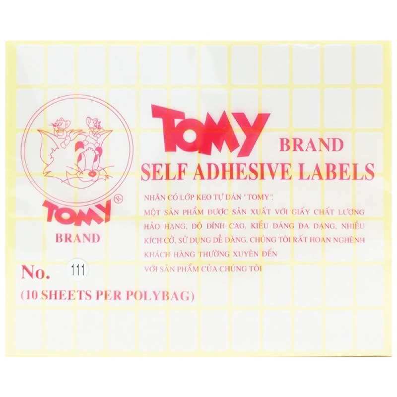 Tomy A5 Sticker Paper in All Sizes (1 Pack of 10 Sheets)