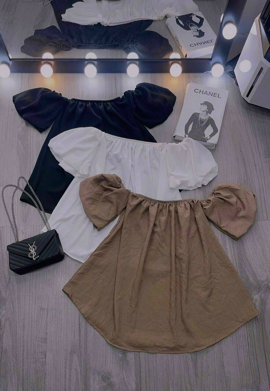 Áo trễ vai tay bồng