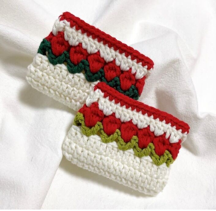 Ví đựng thẻ hoa tulip handmade [Nấm Handmade]