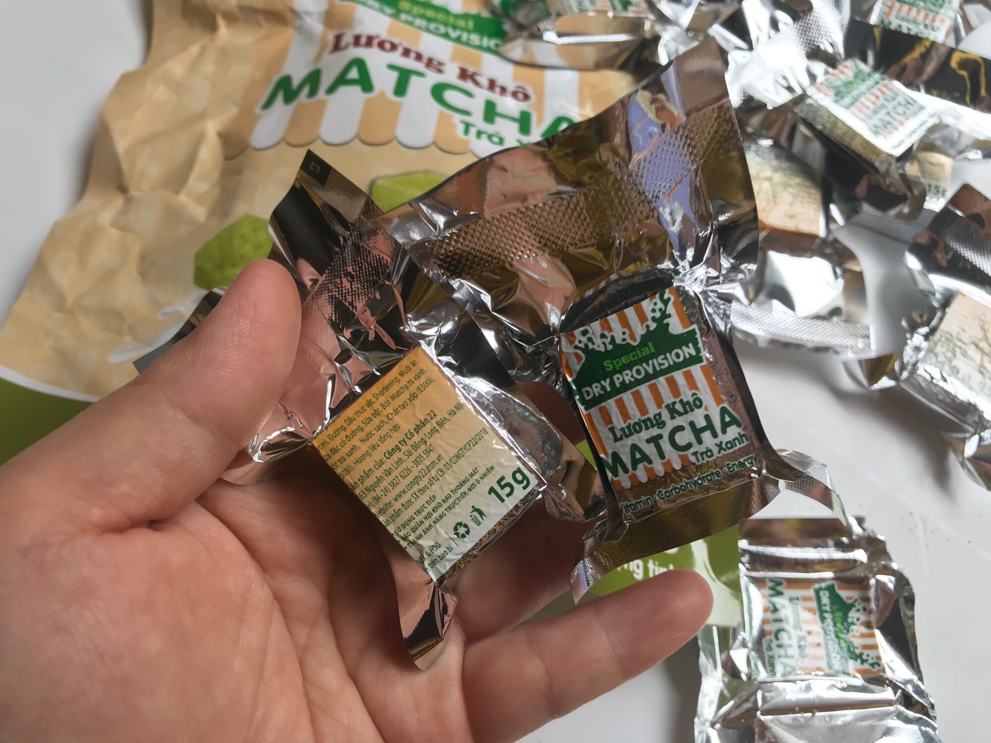 LƯƠNG KHÔ MATCHA TRÀ XANH - CÔNG TY 22