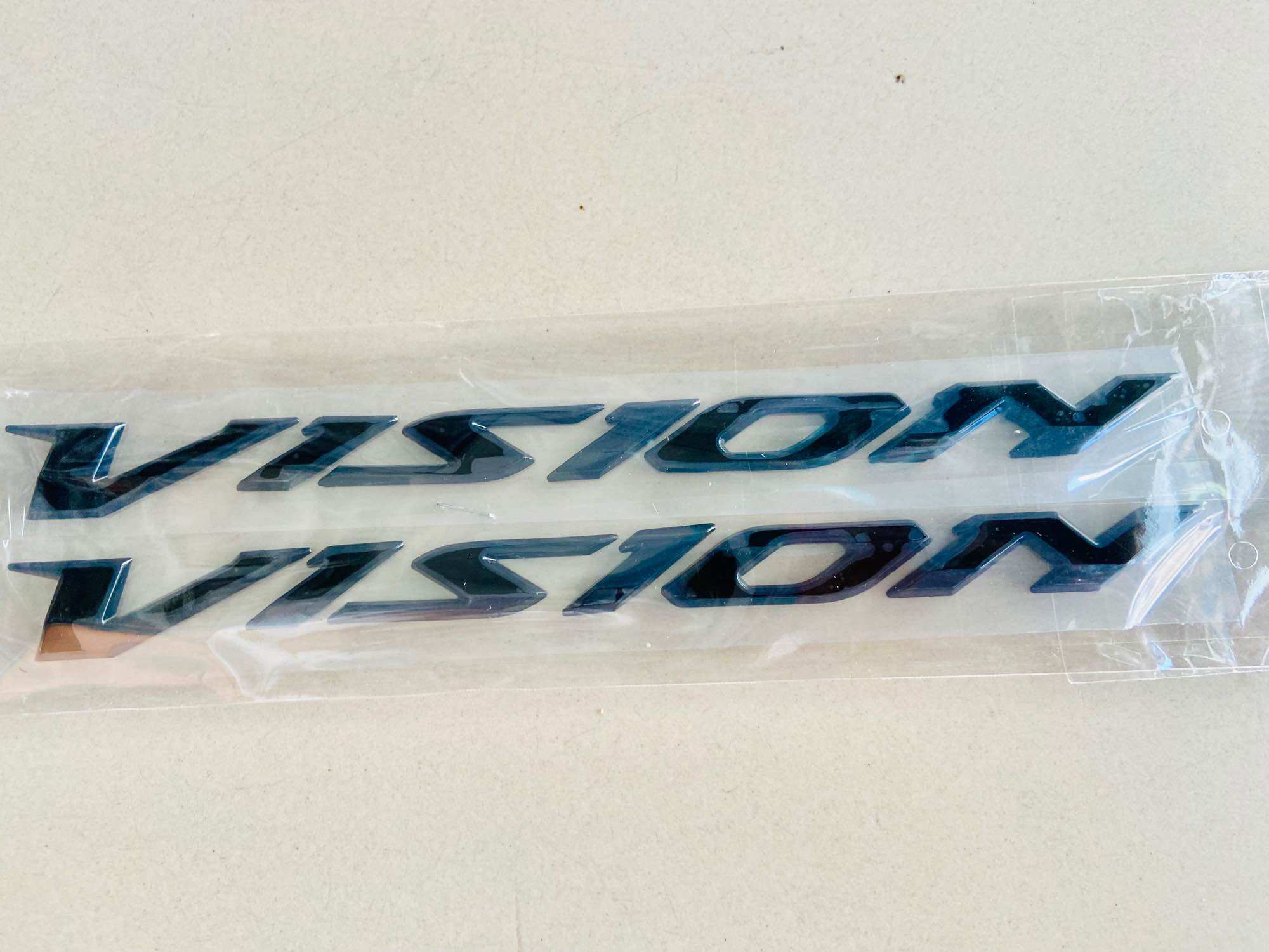 Bộ tem dán xe chữ nổi ốp sườn xi cứng xe honda vision vs đời 2014 - 2019 hàng loại đẹp đủ màu
