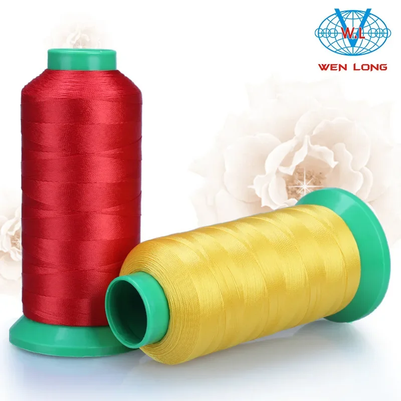Chỉ May Nylon 210D/3 Độ Bền Cao Dùng Cho Thảm Xe Hơi Giày Dép Túi Da Làm Từ Sợi Polyester Ba Sợi