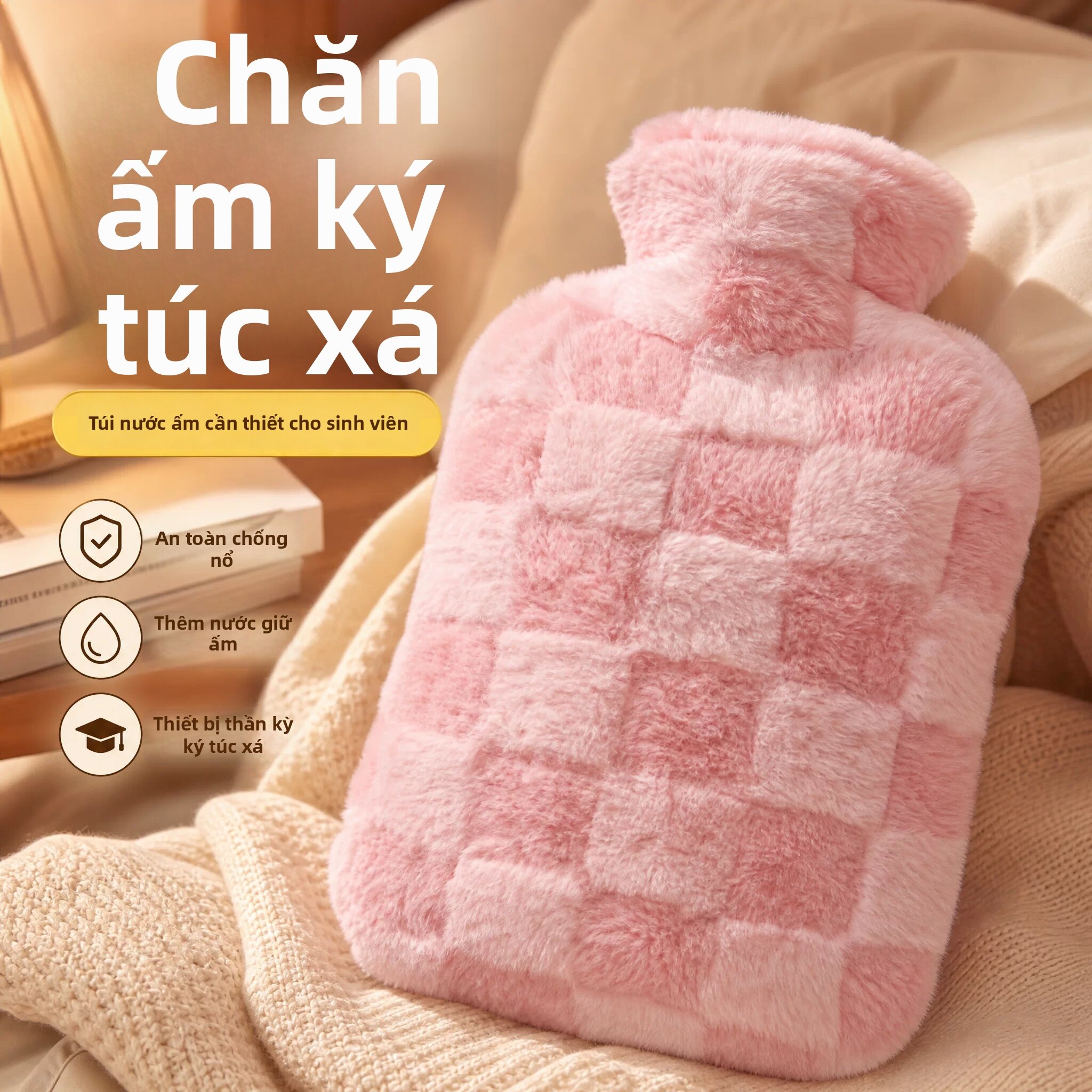 WANBAOLV | Thickened Explosion-proof Abdominal Heating Hot Water Bottle