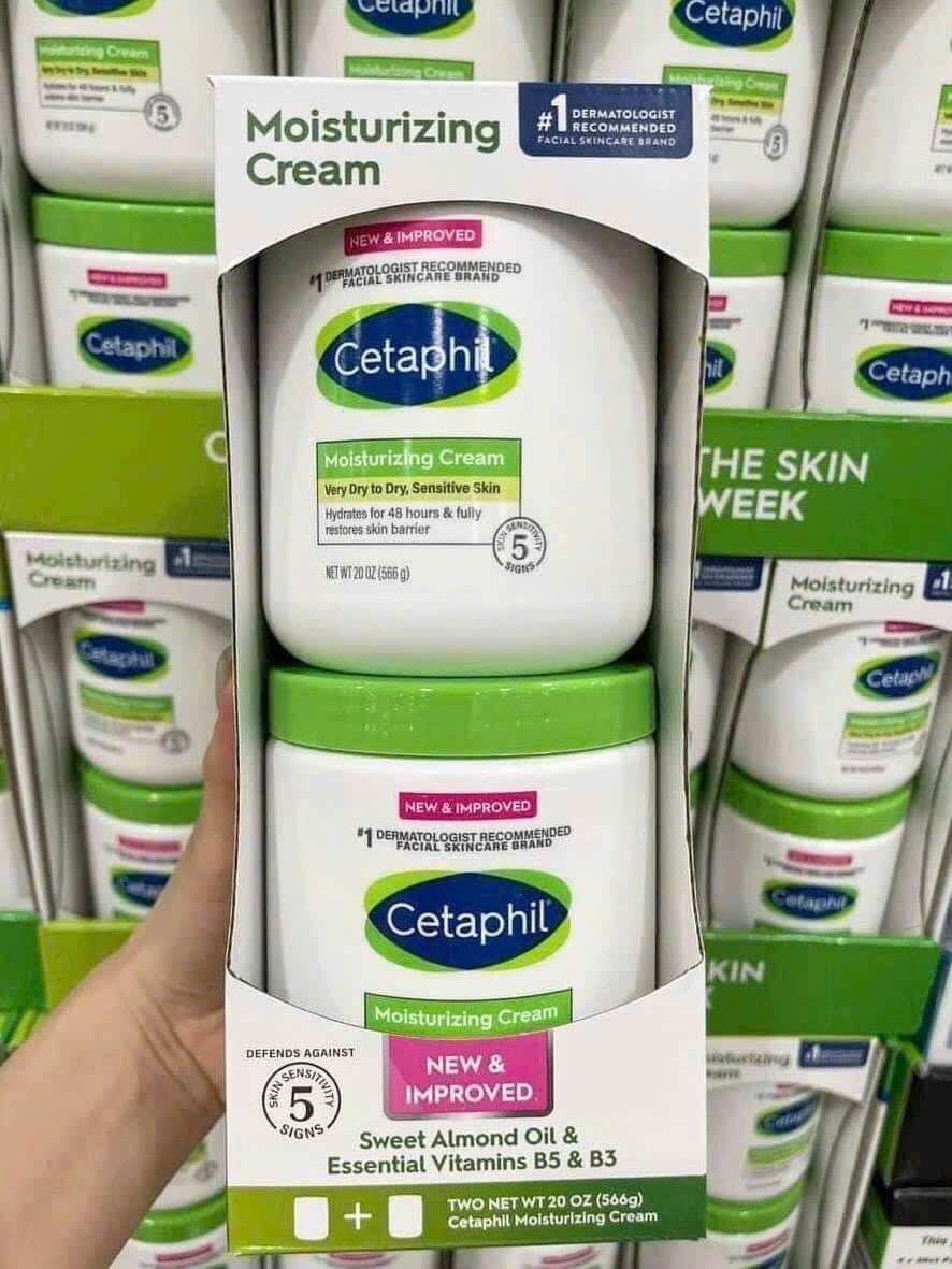 Set 2 hộp kem dưỡng ẩm cetaphil 566g x 2 của mỹ