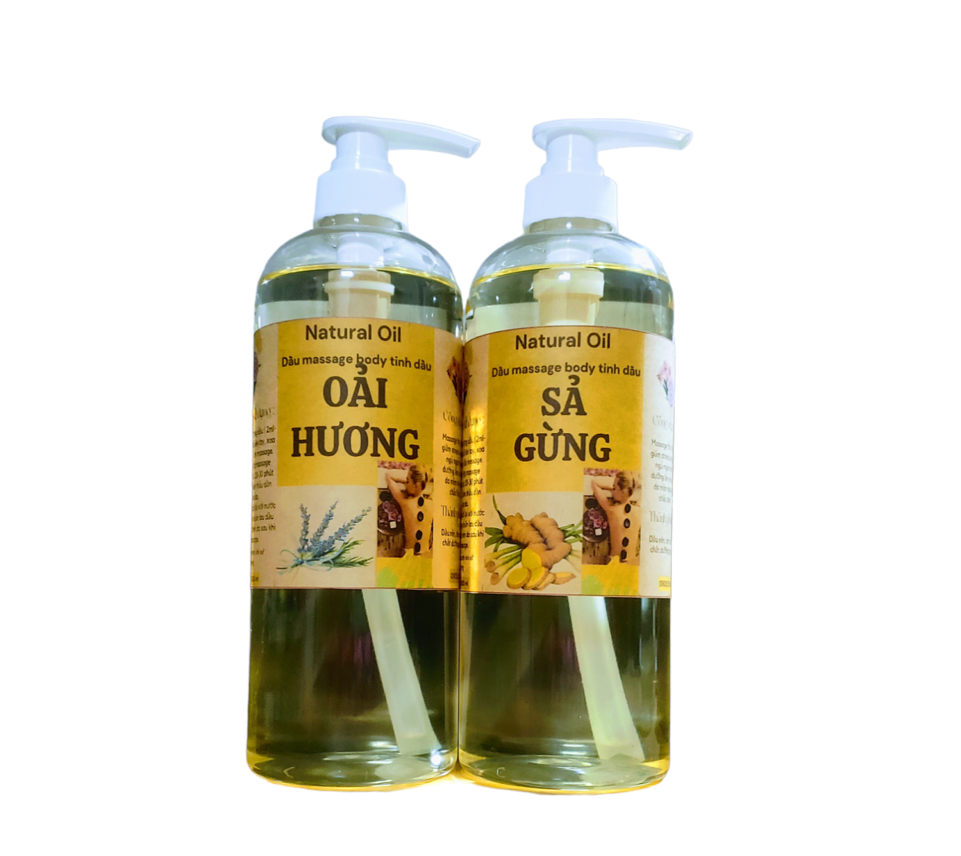 Dầu sả gừng massage body 1 lít