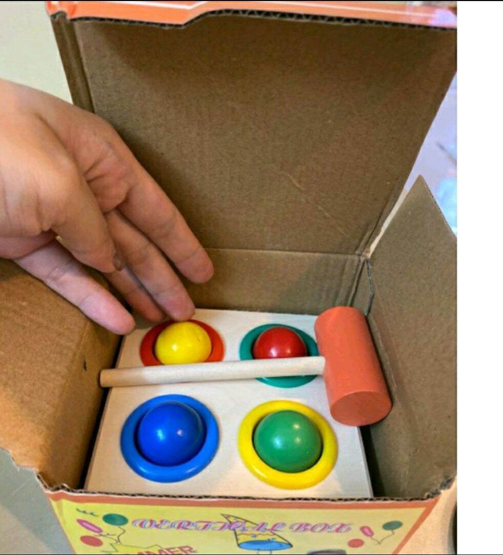 Đồ chơi gỗ - Đập bóng gỗ có búa Montessori