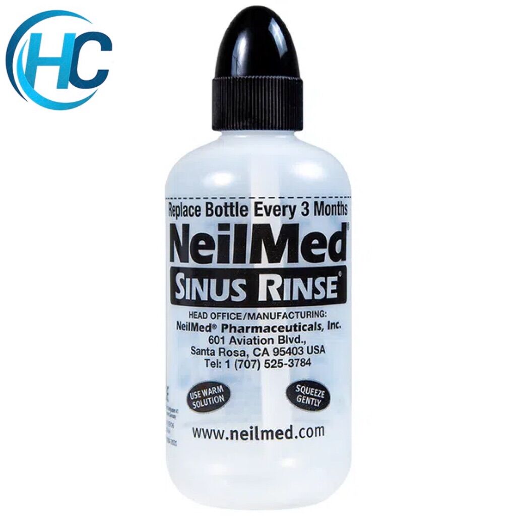 [CHÍNH HÃNG] Bình rửa mũi NEILMED (Tặng kèm 10 gói muối rửa)