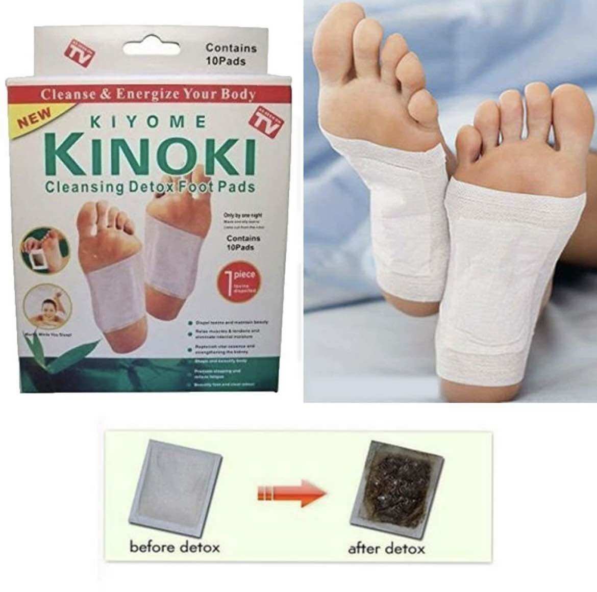 Hộp 10 miếng dán thải độc chân KINOKI
