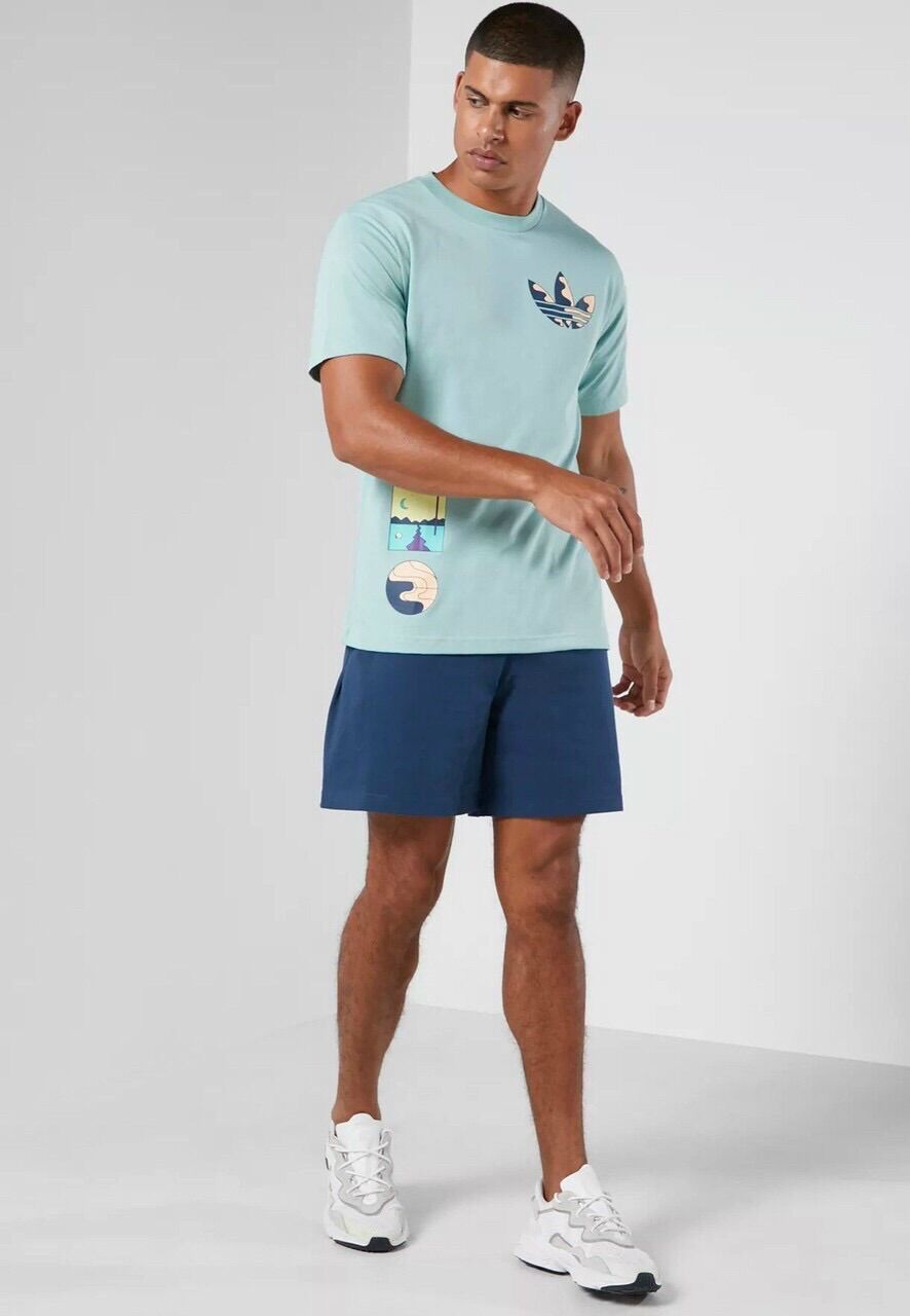 Áo thun adidas b2t0021 xanh pastel & xanh dương