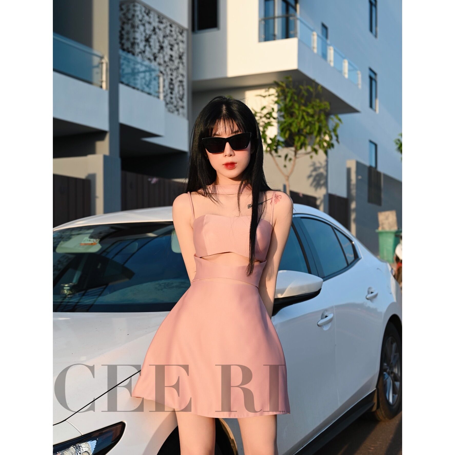 Đầm form đẹp xoè nhẹ dáng ngắn ( Ảnh thật - Chính chủ CEE RI )