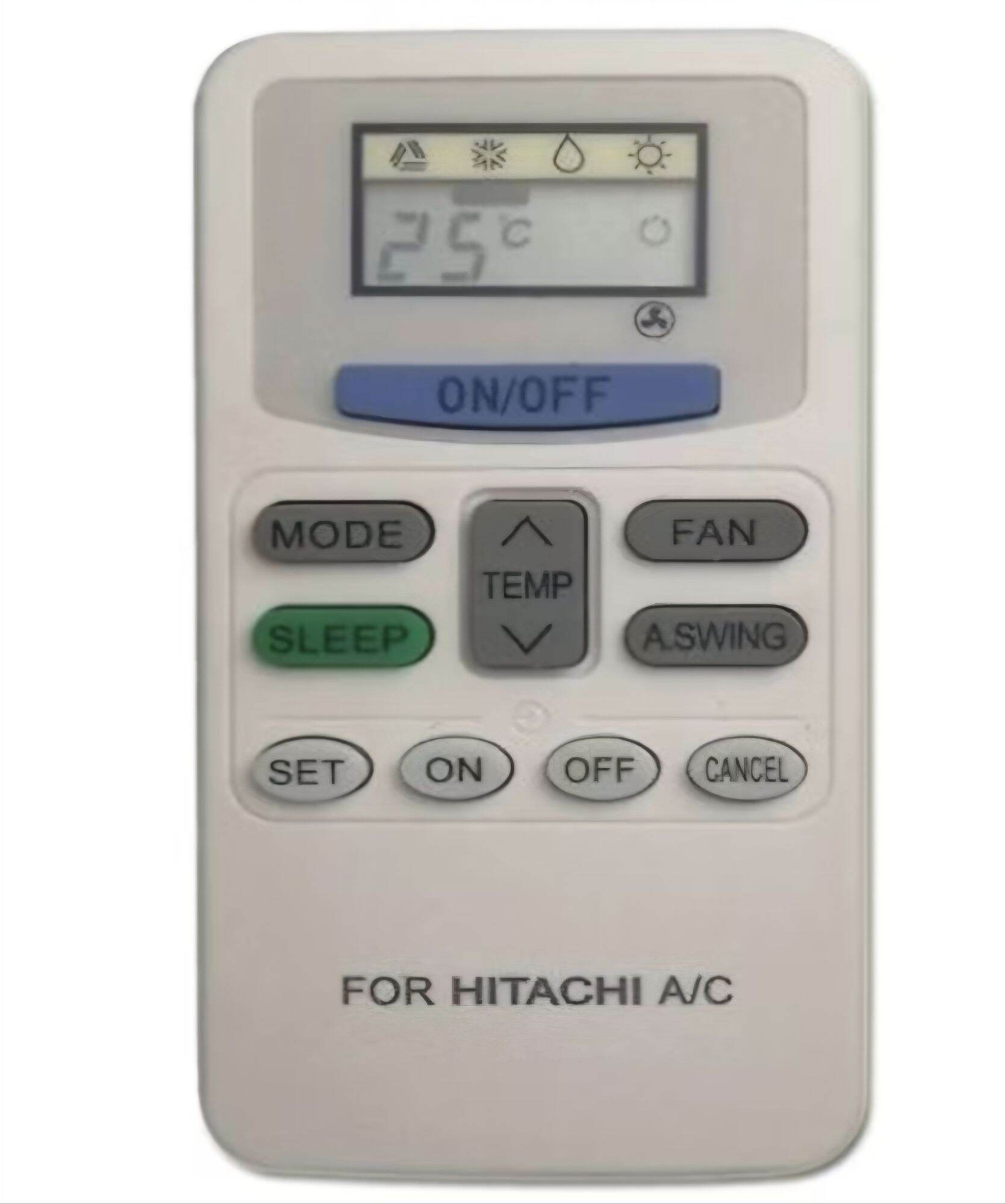 Điều khiển điều hòa Hitachi 1&2 chiều Hàng tốt. Tặng kèm pin