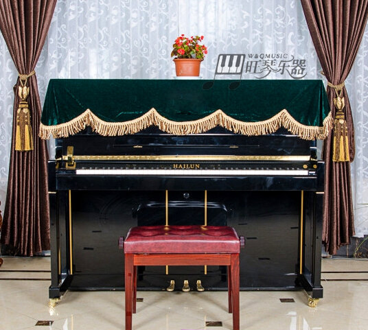 Boy-Piano Cover Thick Gold Velvet Piano Sets Electric Piano Phi Electronic Keyboard Cover Printer Cover Table Top