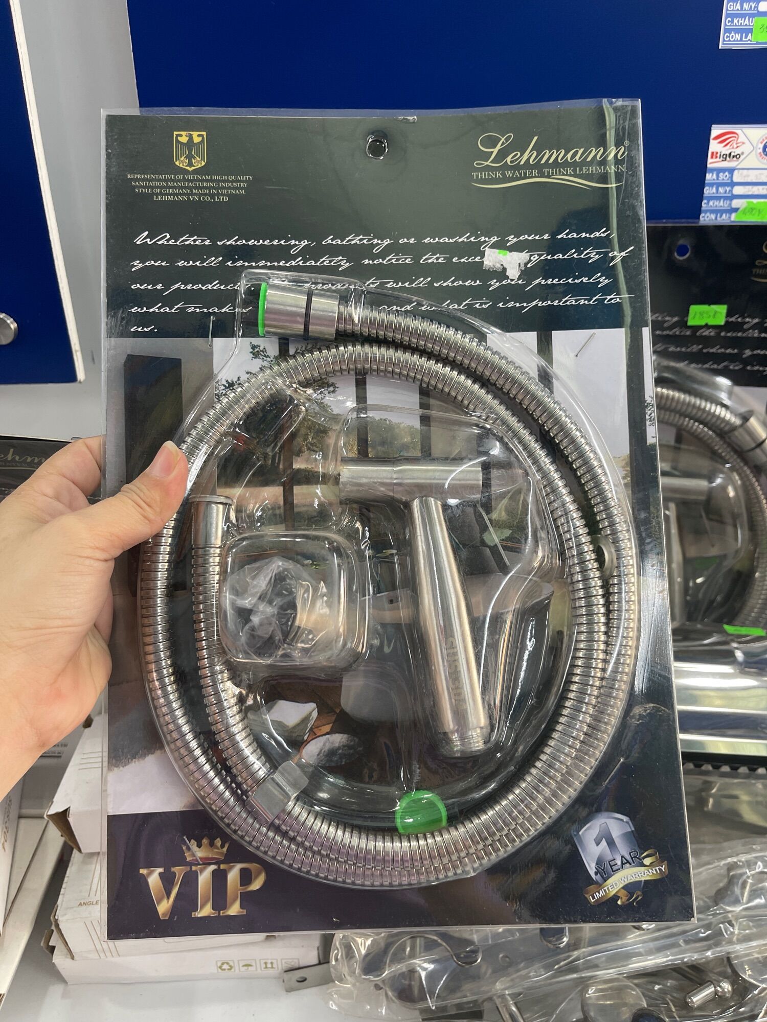 Vòi xịt tolet VIP (hàng cao cấp nước xịt mạnh inox 304