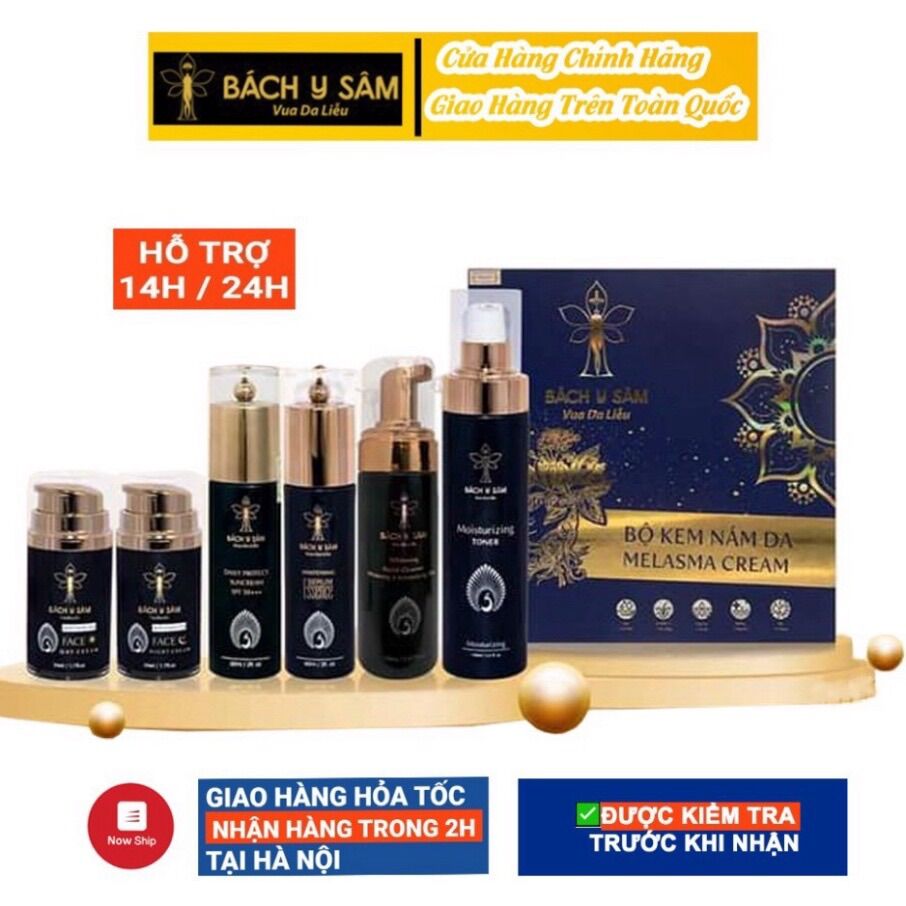 Combo Nám 6 Bách Y Sâm trắng da, mờ nám- Bộ Kem Nám Bách Y Sâm Chính Hãng