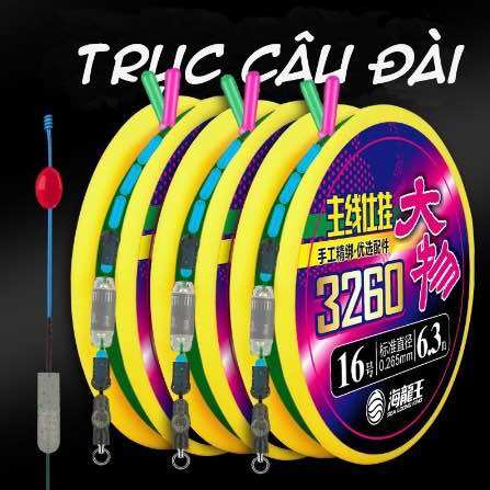 Trục câu cá 3260 buộc sẵn hàng đẹp