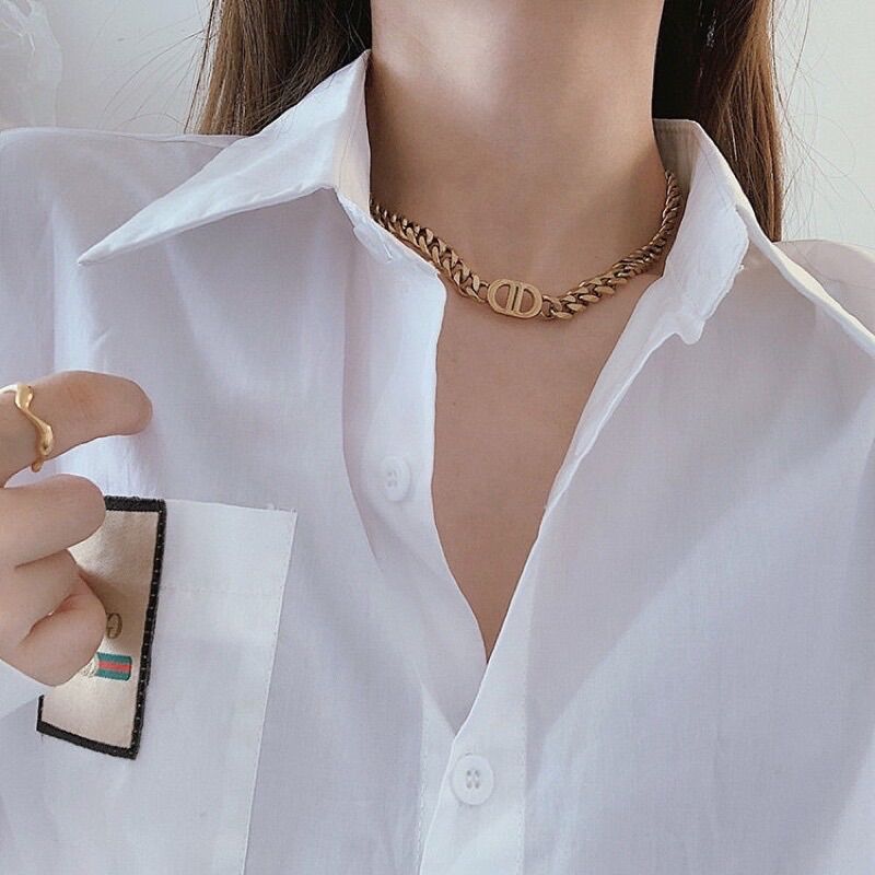 Dây chuyền dạng chuỗi xích mặt CD Màu Vàng