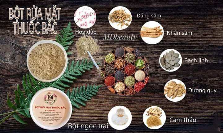 Bột rửa mặt thuốc bắc
