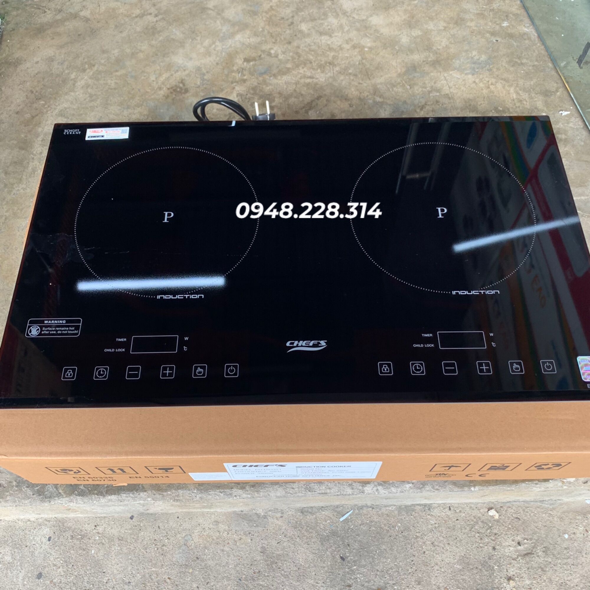 Bếp từ đôi Chefs DIH-321