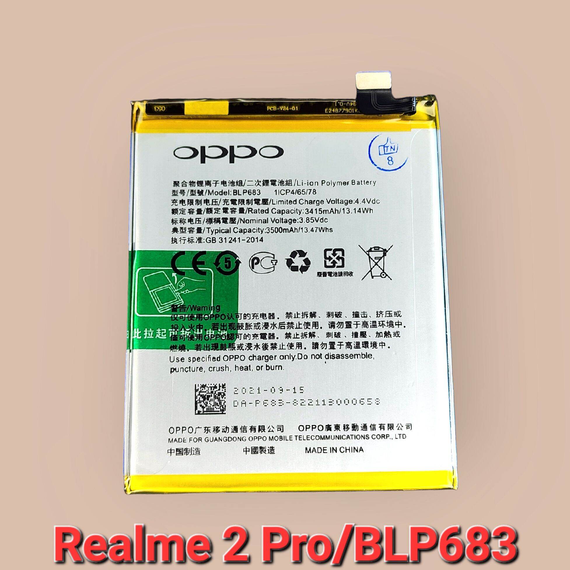 Pin Oppo Realme 2 Pro/BLP683 Zin Hãng