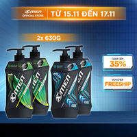 [Mới] Combo 2 Dầu gội Xmen Amazon Hunt/ Vegas Delight 630g - Công nghệ mùi hương giúp tinh thần phấn chấn
