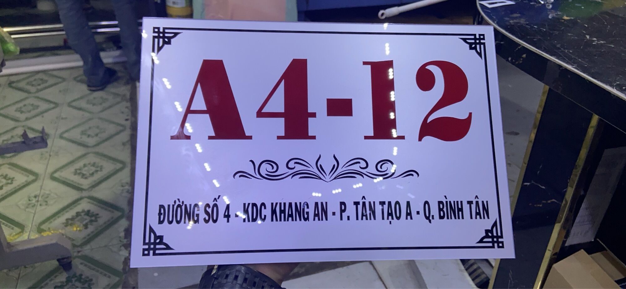 [HCM]Bảng số nhà mica, bảng mica