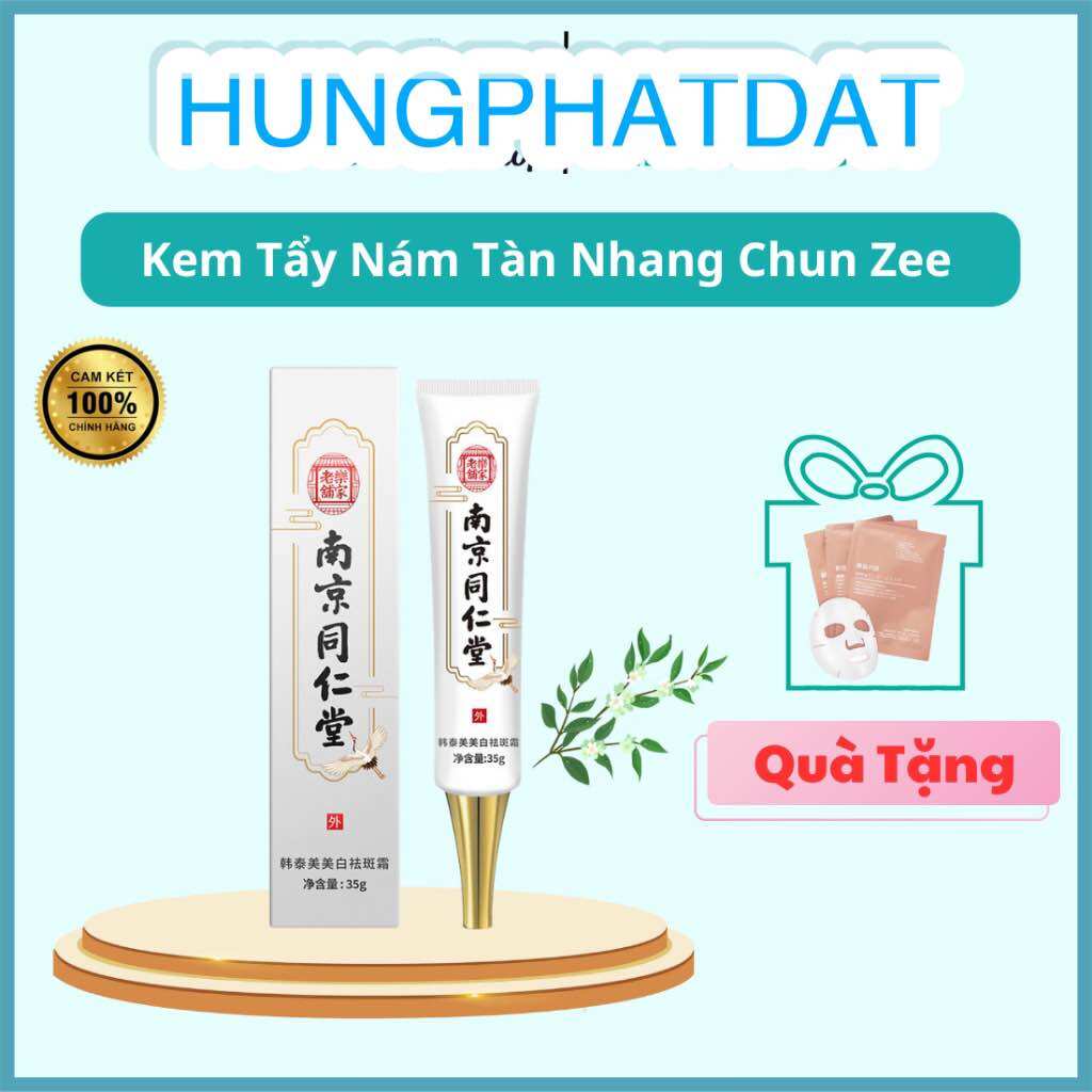 Kem tẩy nám tàn nhang Chun Zee, kem Chun Zee 30g mờ thâm nám, tàn nhang từ chân gốc, phục hồi, dưỡng sáng da