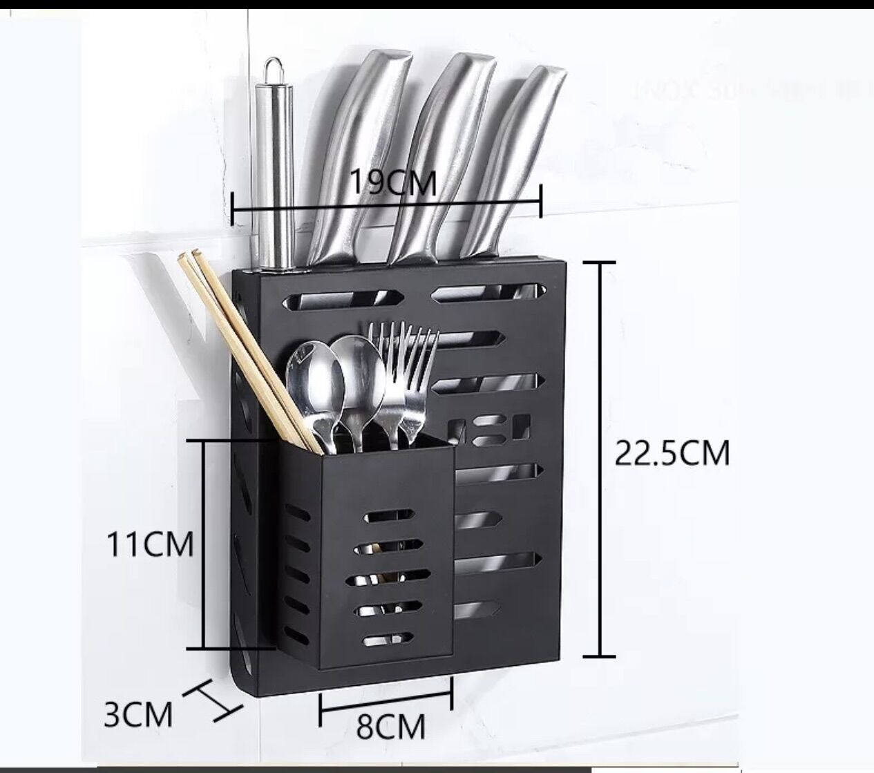 Kệ dao tặng kèm 1 hộp đựng muỗng đũa