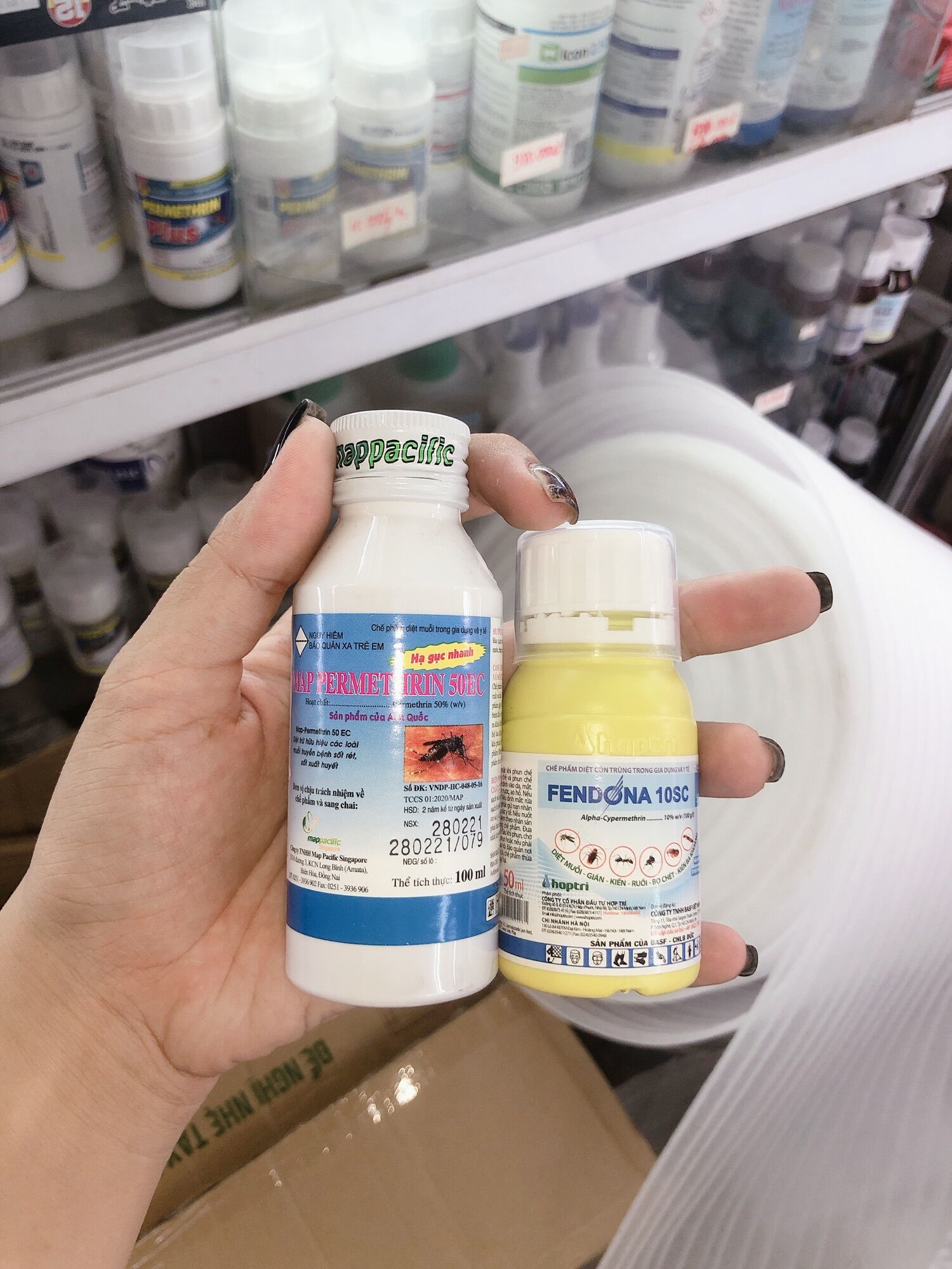 Combo thuốc diệt muỗi MAP PERMETHRIN (100ml) + FENDONA 10SC (50ml)