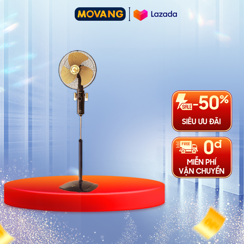 - quạt đứng panasonic f-407wgo - công suất 55w điều khiển từ xa hẹn giờ tắt đèn chiếu sáng